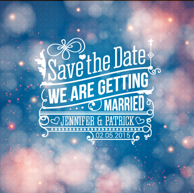 ding invitation background vector 05 Halation wedding invitation background vector 05