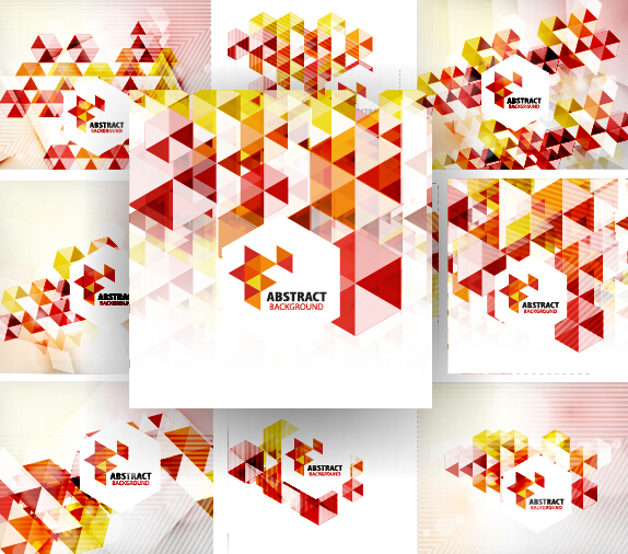 Huge collection modern abstract backgrounds vectors 04