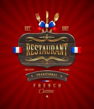 restaurant luxurious cover background 