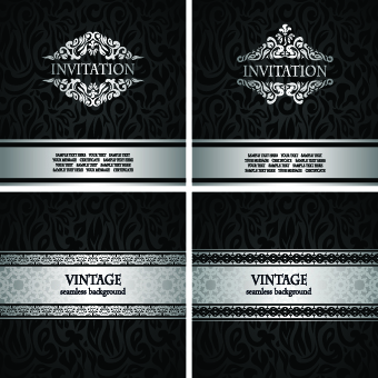 Luxury vintage invitation cards background