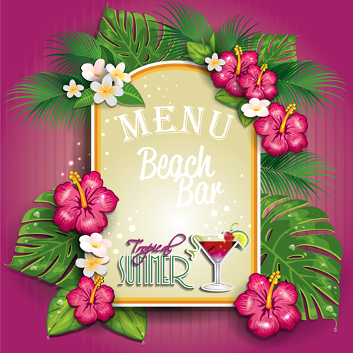 menu flower beach bar 