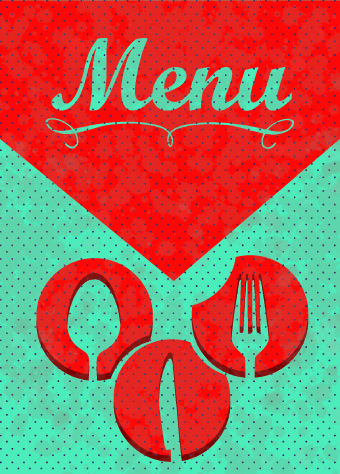 Vintage menu covers vector 03