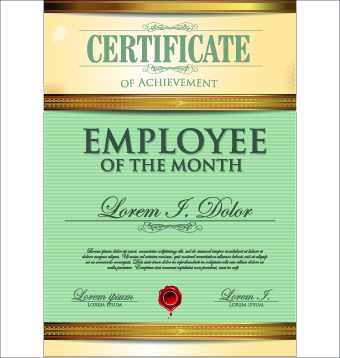 Modern certificate template elements vector 01