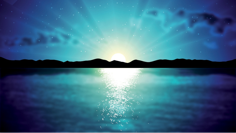 unset beautiful background vector 01 Mountains with sunset beautiful background vector 01