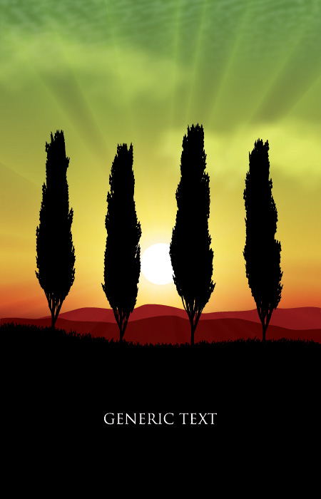 sunset mountains mountain beautiful background vector background 