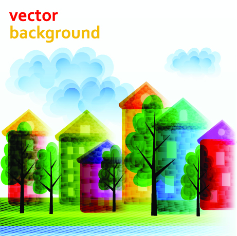 Nature with Four seasons background 05