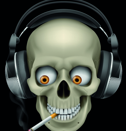 No Smoking Warning elements vector set 03