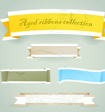Set of Paper text bubbles design vector 02