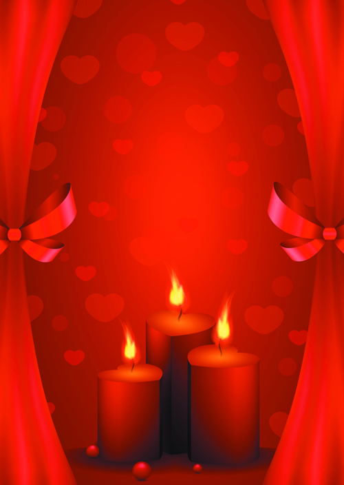 valentine romantic red elements element cards card 