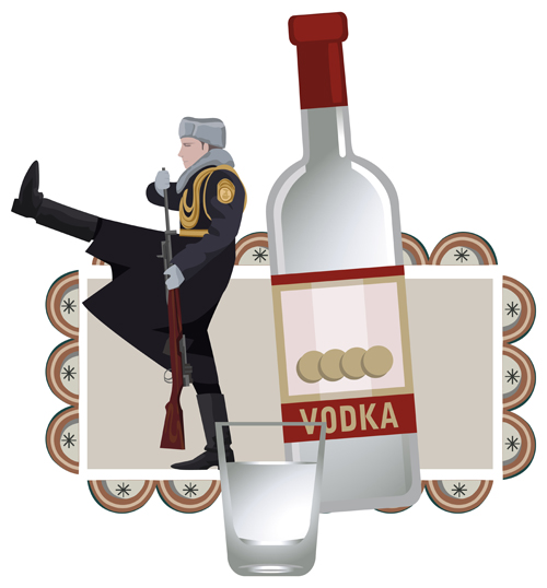 Russian style creative design vector 01