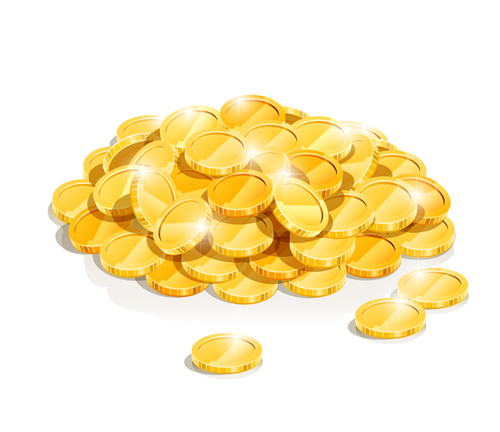 Sparkling Gold vector set 04