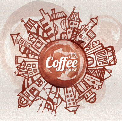 travel Coffee elements coffee background 