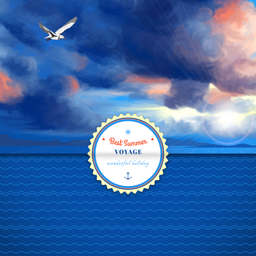 age best summer vector background 05 Voyage best summer vector background 05