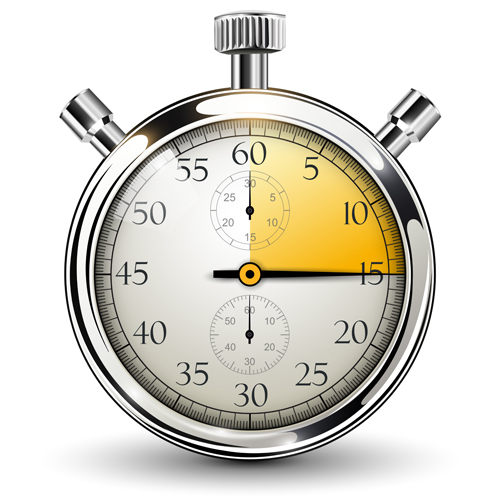 Stopwatch vintage styles vector set 02
