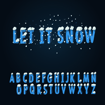 winter creative alphabet 