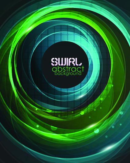 Abstract swirl background vector 03
