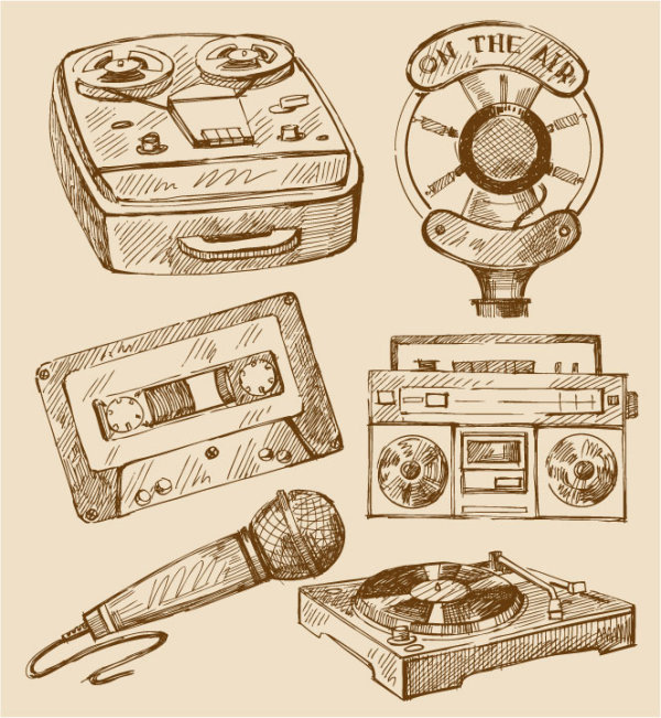 vintage Recorder microphone 