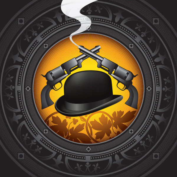 Hat background free vector 03