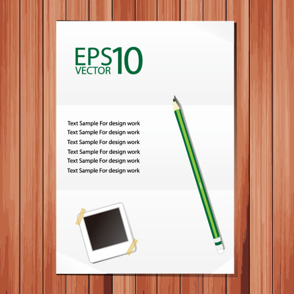 Set of Notepad design elements vector 05