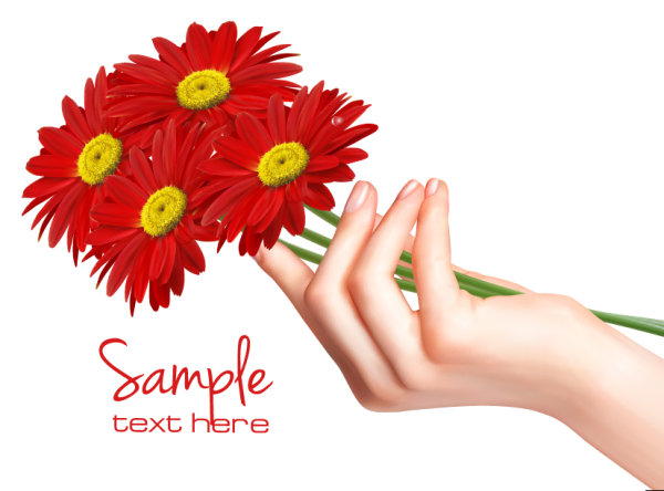 Vivid Chrysanthemum vector background 02
