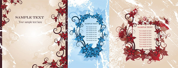 flower border fashion vector
