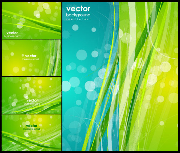 Green fantasy background vector