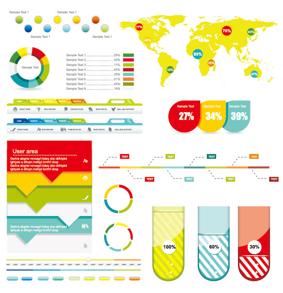 world map statements reports percentage pattern marking lines labels infographics graphics data cyclic graph curves 