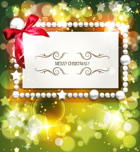 pearl halation christmas background vector background 