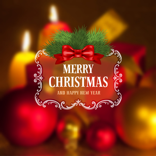 new year christmas blurred background 2015 