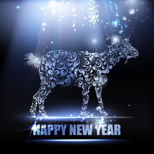 new year goat Creative background 2015 