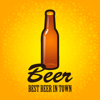 Creative Beer poster design vector 02