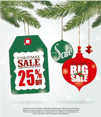 Big sale christmas creative background vector 01