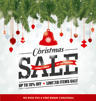 Big sale christmas creative background vector 04