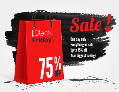 Black friday sale background creative vector 05