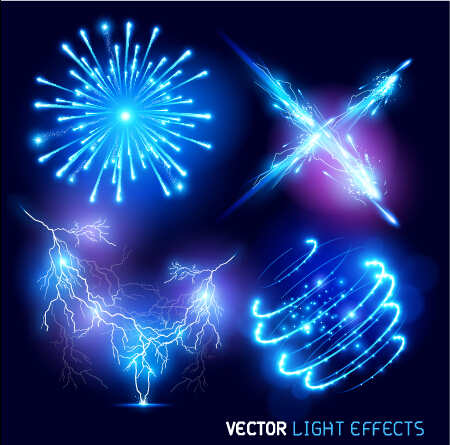 height Fireworks effects bright background vector background 