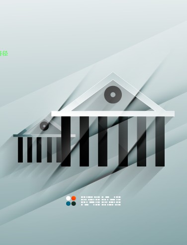 Building Houses template vector 03