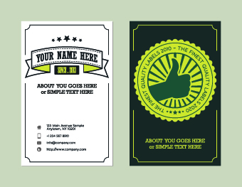 Delicate Business cards design elements 05