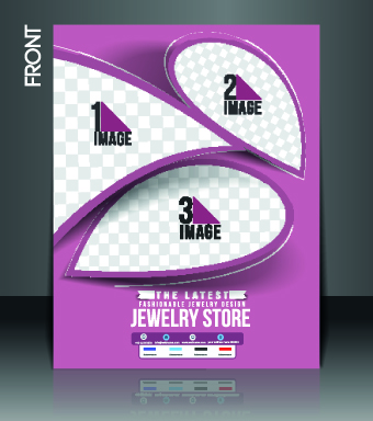 Business style cover design elements vector 06