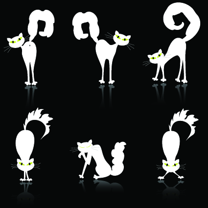 Different Cats vector Illustration 03
