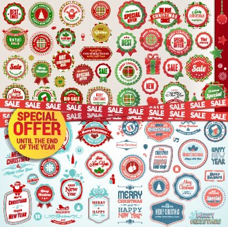 special offer labels label christmas 