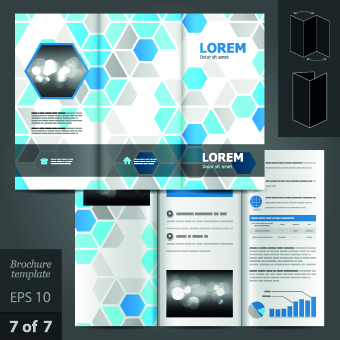 Creative business brochure and booklet design vector 02