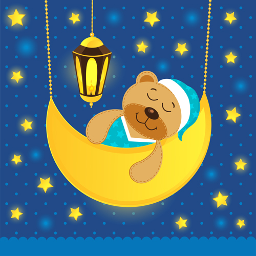 Cute Animals cards art vector 01