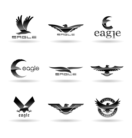 Eagles logos huge collection vectors 02