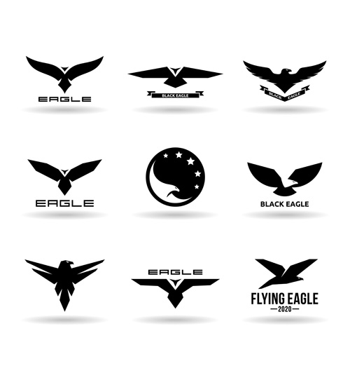 Eagles logos huge collection vectors 10