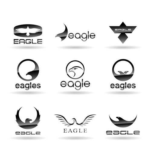 Eagles logos huge collection vectors 11