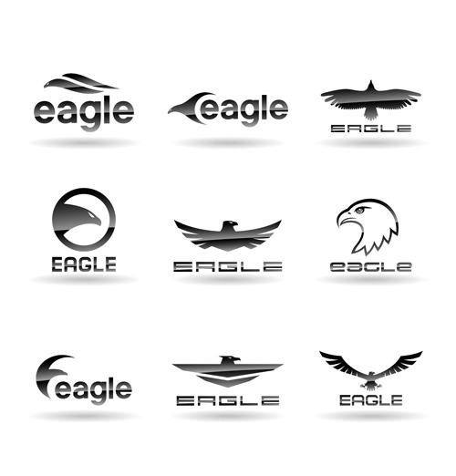 Eagles logos huge collection vectors 12