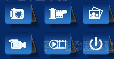 Different multimedia icon vector set