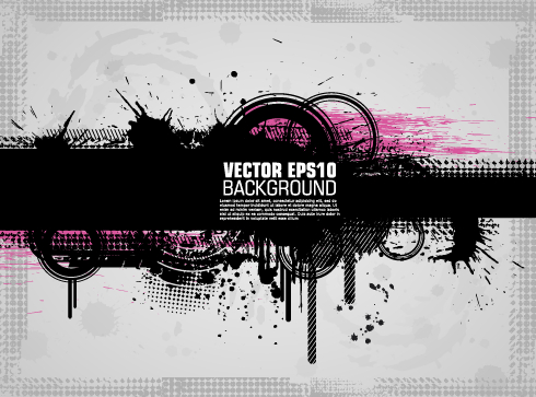 ect with grunge background vector 04 Fashion splash effect with grunge background vector 04