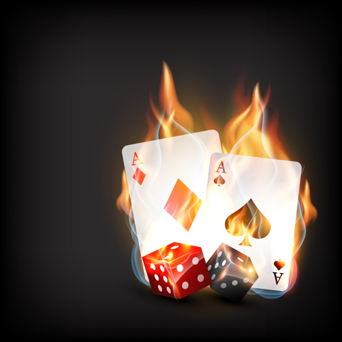flame elements element casino cards card 