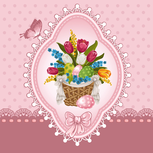 Vector Flower elements backgrounds 01